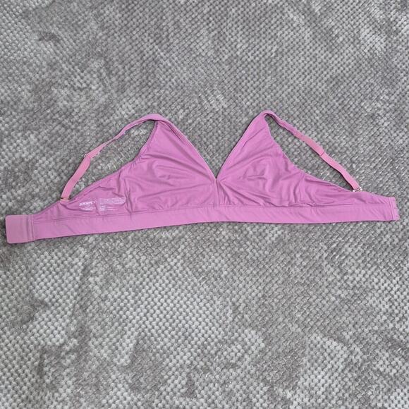Joyspun Bralette Triangle Plunge XXL Lilac Soft Brushed Unlined Bra - Picture 3 of 5